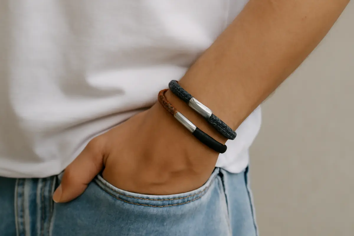Bracciali intrecciati tendenza stilistica: il dettaglio che rinnova anche il look più semplice