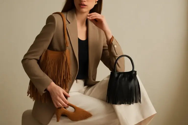 Accessori moda con frange: piccoli accorgimenti che ti risparmiano un effetto eccessivo