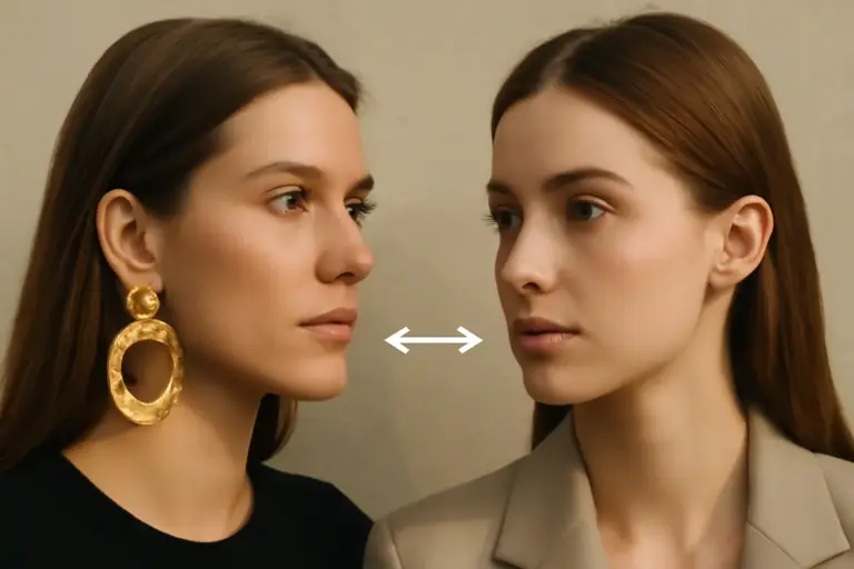 Orecchini maxi o minimal? scopri quale stile si adatta meglio al tuo viso