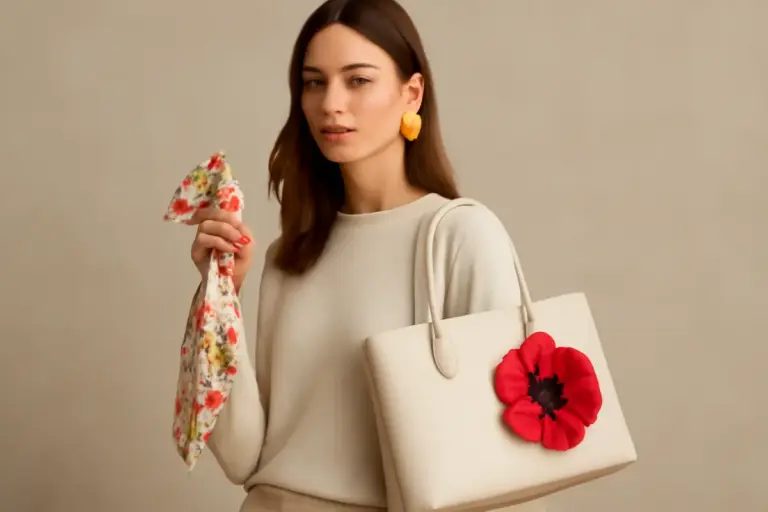 Accessori con dettagli floreali: soluzioni facili per ravvivare anche gli outfit più neutri