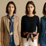 Come abbinare foulard lunghi? Idee creative per rinnovare top e giacche basic
